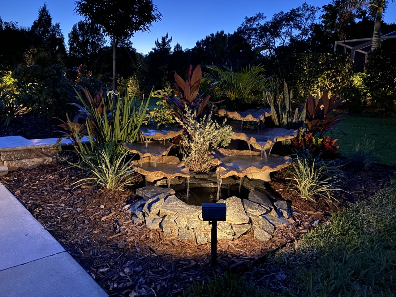 landscaping with lighting