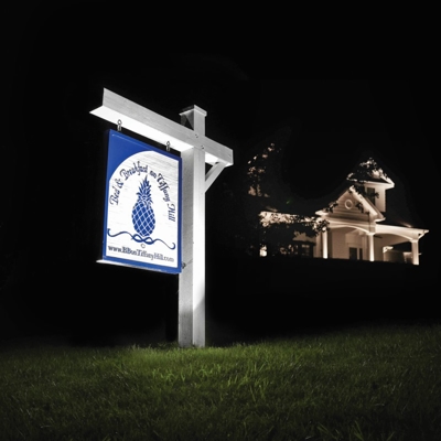 Outdoor Lighting for Entrance Sign of Tiffany Hill Bed & Breakfast Photo