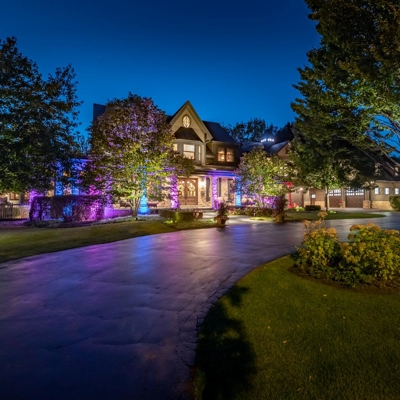 Color changing home and pathway lighting Photo