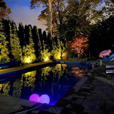 Lighting around Pool and Patio Photo