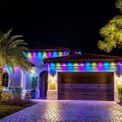 <p>Permanent holiday lighting can be used year-round for all types of holidays and celebrations.</p> Photo