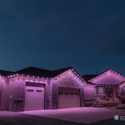 <p>Your home can celebrate Fourth of July and every holiday with permanent roofline lighting.</p> Photo