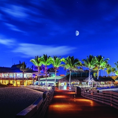 OLP added landscape and dock lighting for this restaurant in Coral Gables.   Photo