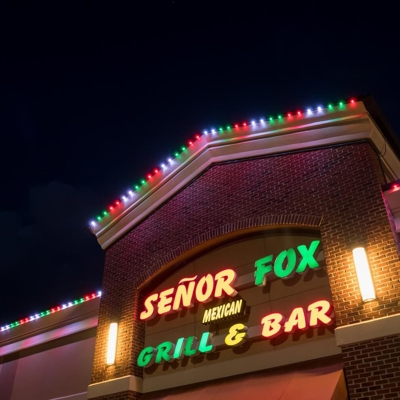 Permanent roofline lighting is perfect for any restaurant or commercial building and has millions of Photo