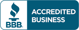 Badge of accreditation from the Better Business Bureau