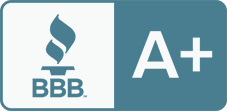 Badge of A+ rating from Better Business Bureau