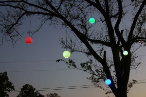colorful light globes 