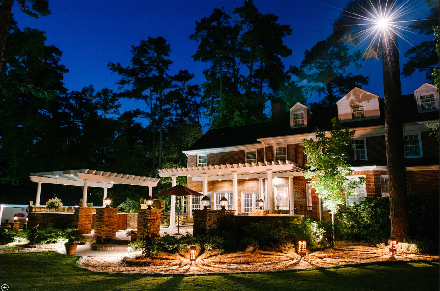 Outdoor patio lighting