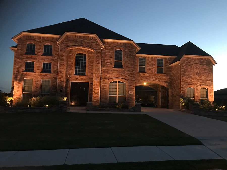 Outdoor lighting demonstration