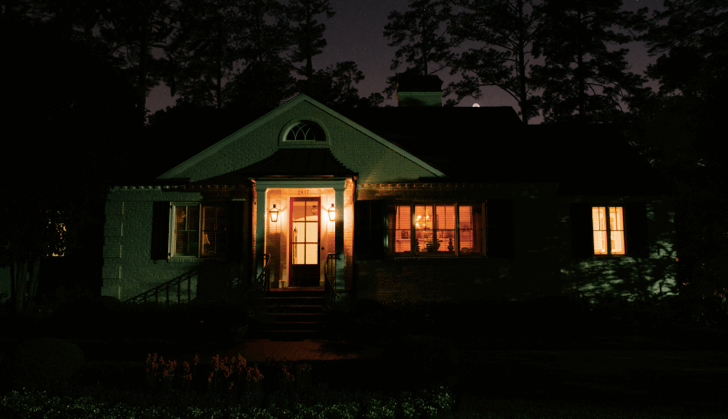 Before outdoor lighting