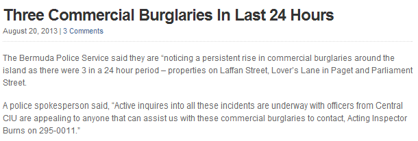 burglary news article 
