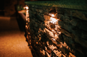 Rock wall lighting