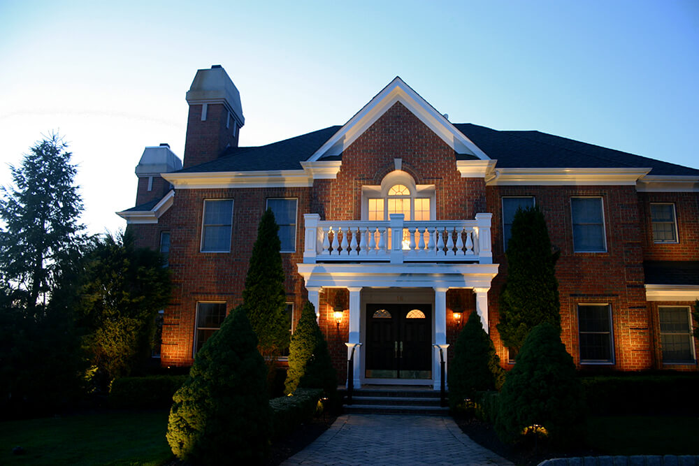 Well lit front of house