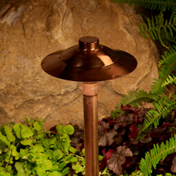 Copper outdoor path light