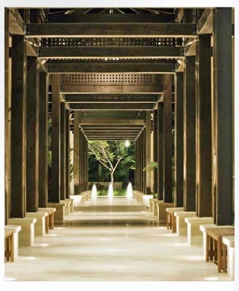 pathway of lights in 