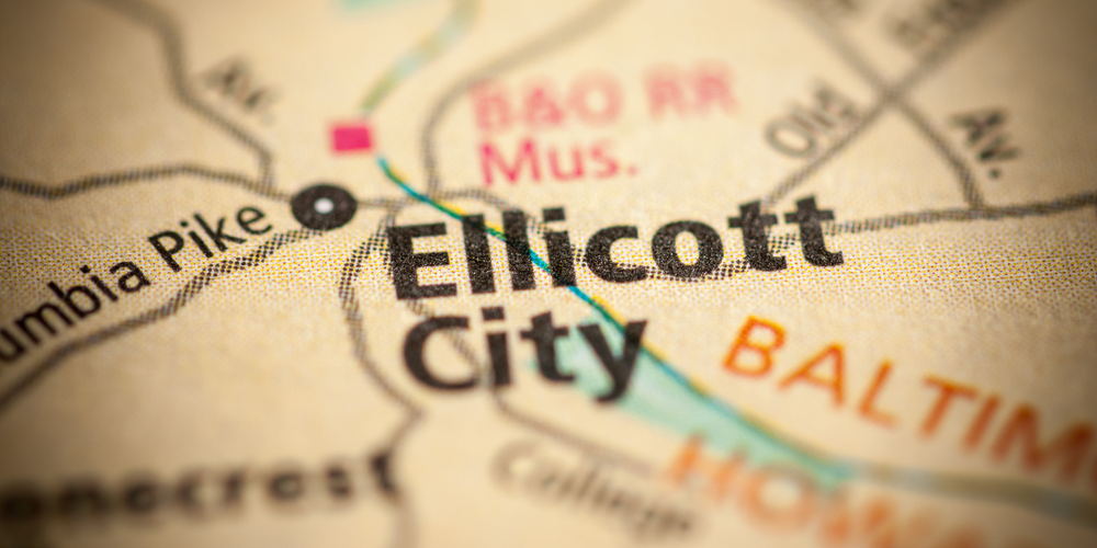 Map of Ellicott City