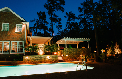 patio and pool lights in rochester
