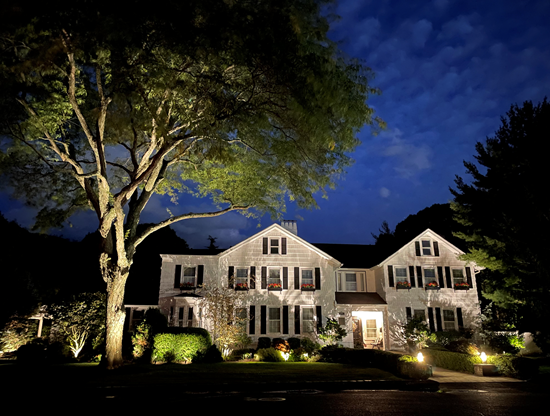 outdoor lighting on nassau house