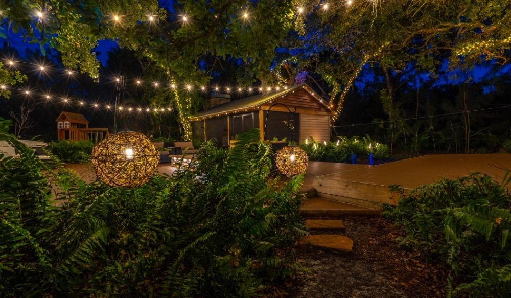 landscape, outdoor string lighting near me Englewood OH
