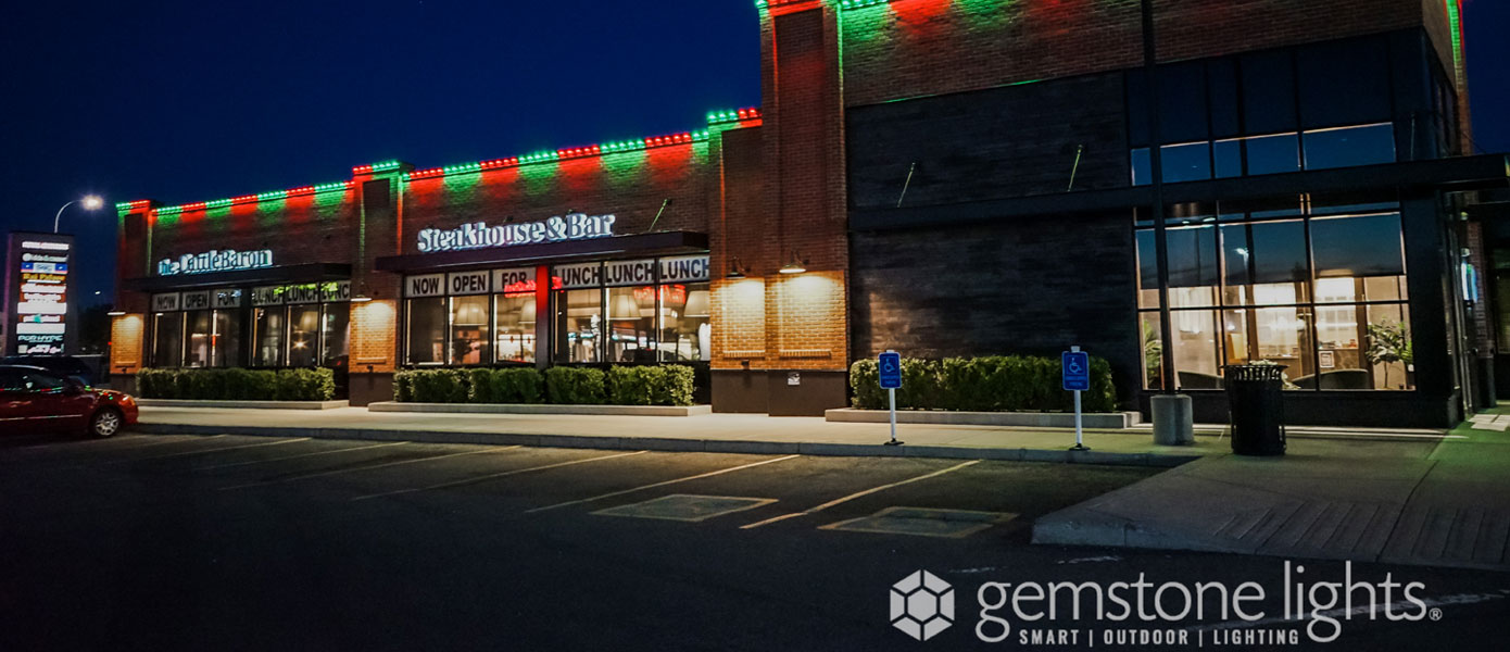 Palos Park, IL permanent roofline lighting