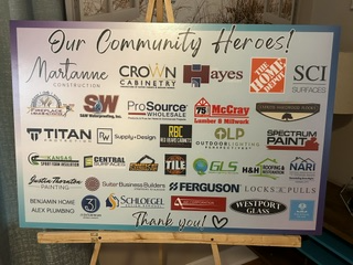 a poster of different community businesses