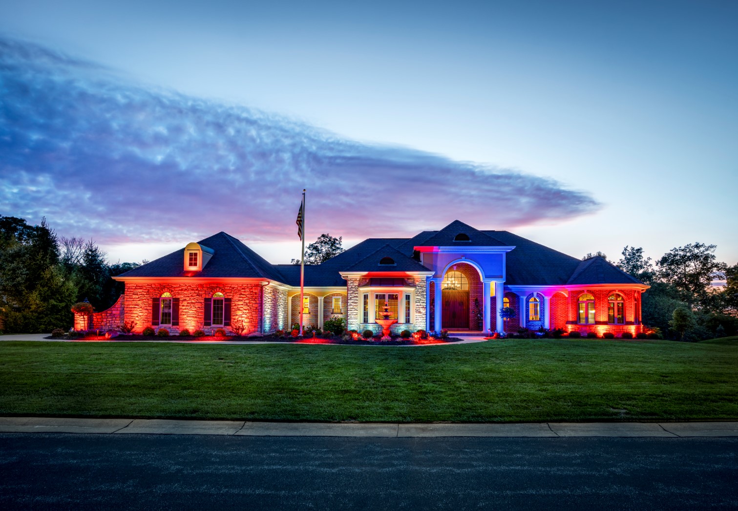 multicolored house lighting 