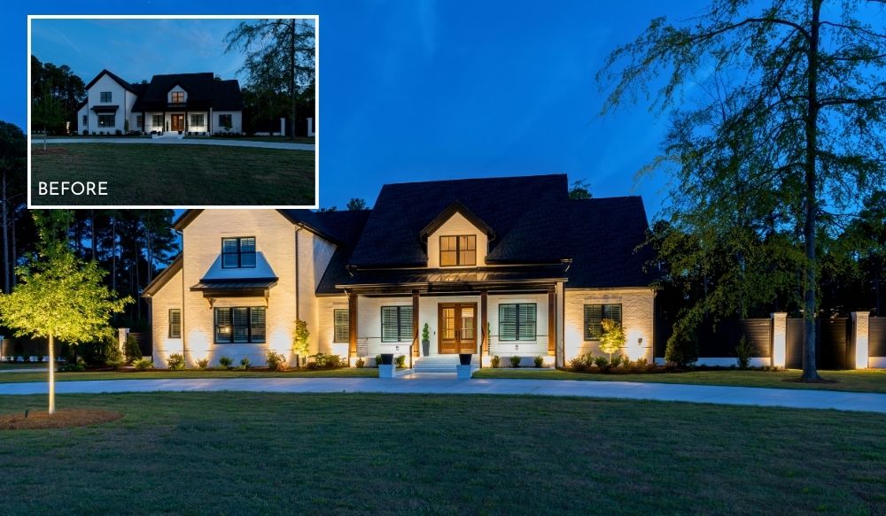 front of home lighting sells home faster