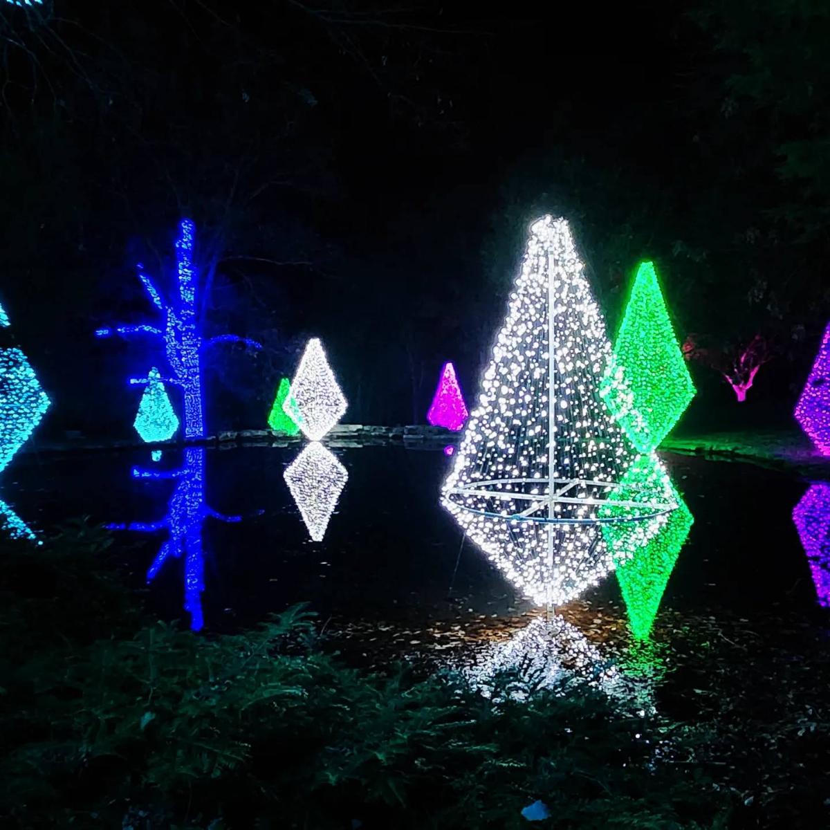 cheekwood 2022 holiday lighting nashville