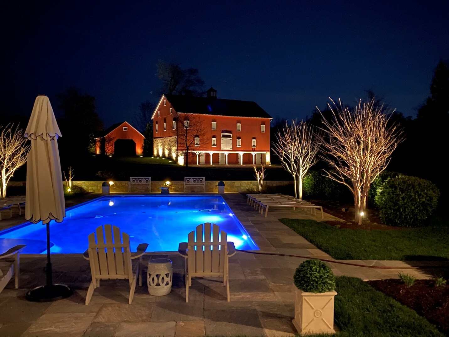 Mount Juliet backyard outdoor lighting
