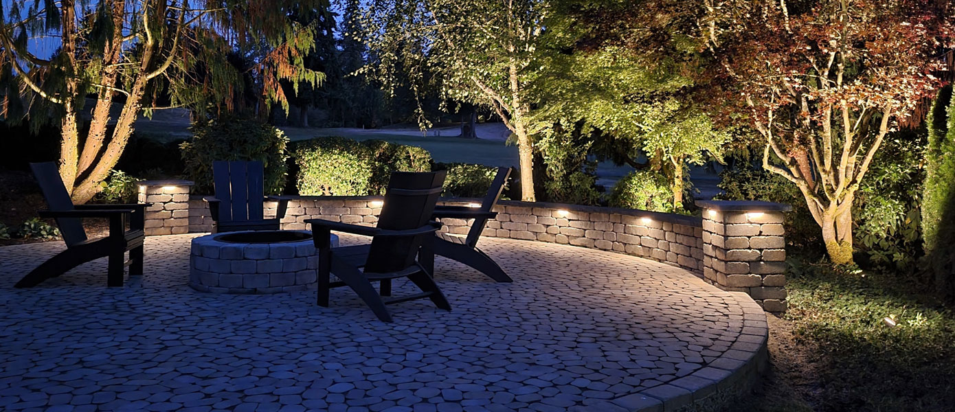 patio lighting installed in Highland Park, IL