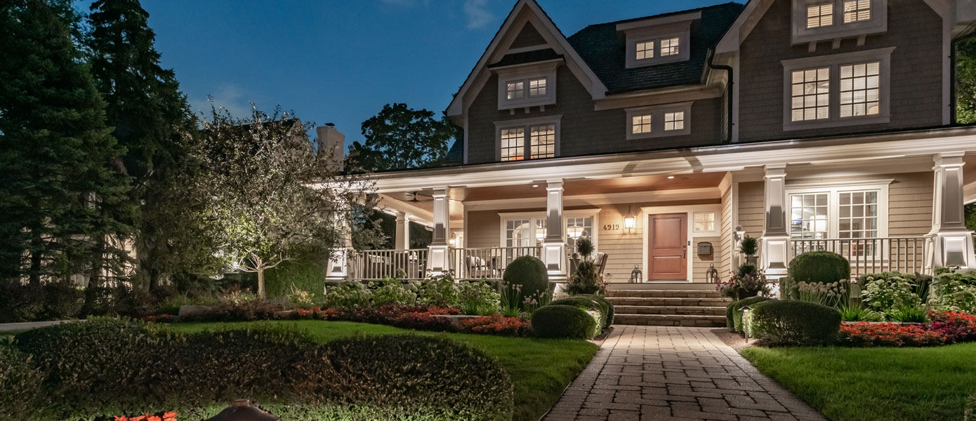 outdoor lighting installed at home in Hinsdale, IL