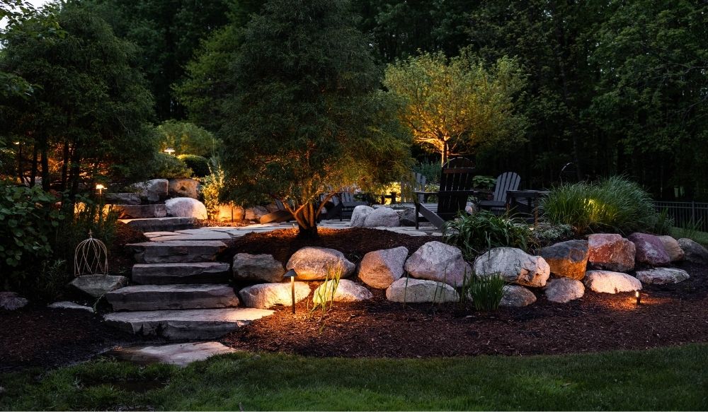 dark sky compliant landscape lighting Beverly Shores IN