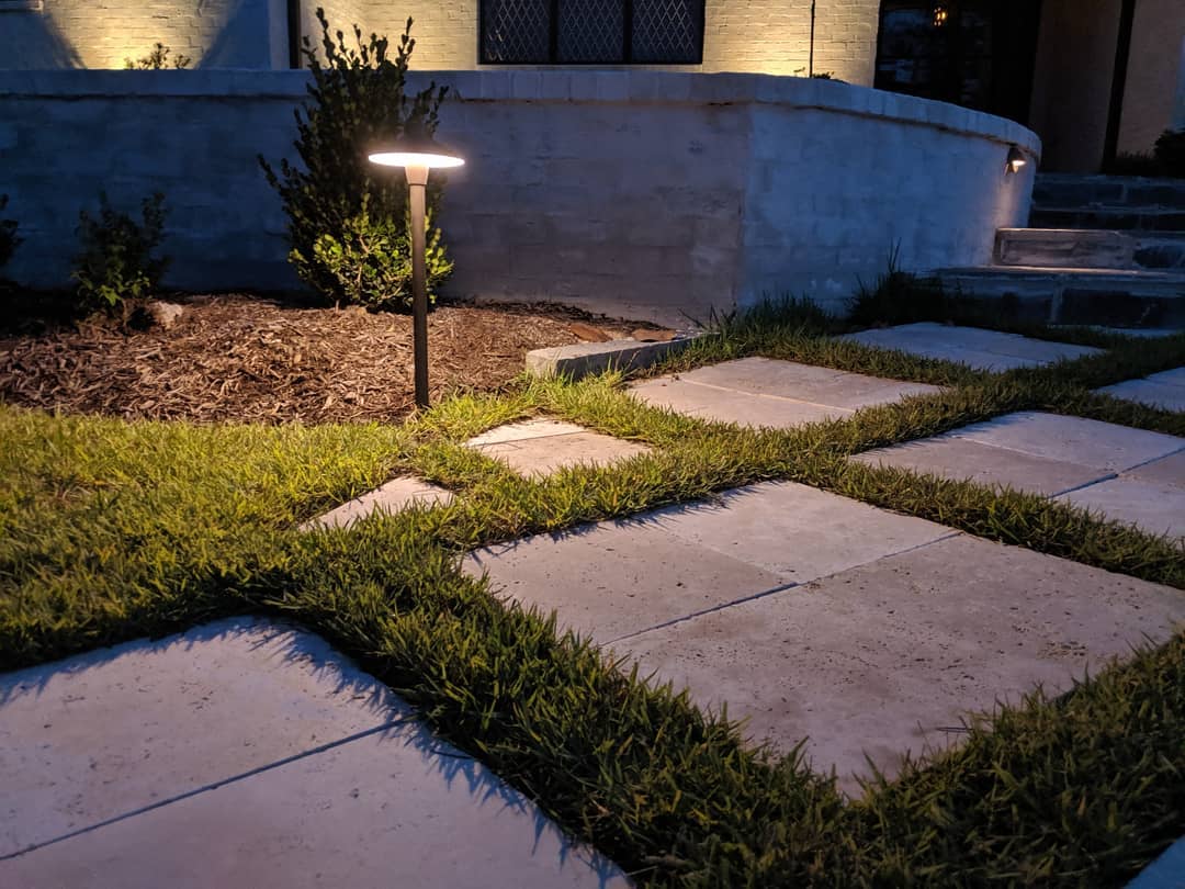 Pathway lights in the heights Houston