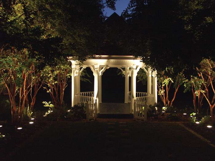Gazebo with lights