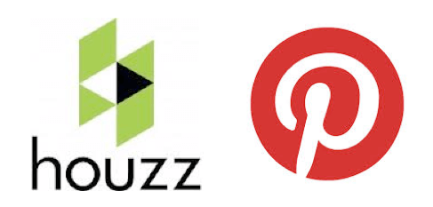 Pinterest and houzz logo