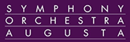 Symphony Orchestra Augusta Logo in violet background