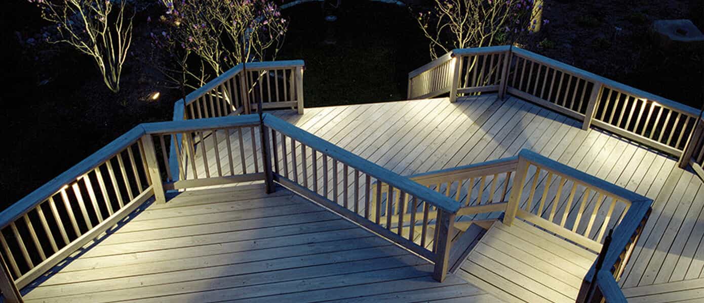 Deck lighting in Raleigh, North Carolina,