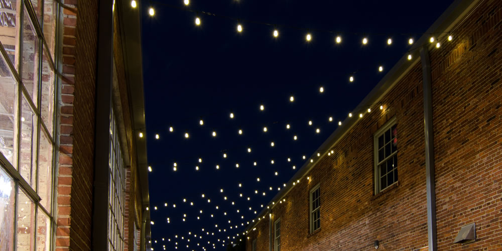 Incandescent outdoor string lights use a lot of electricity.