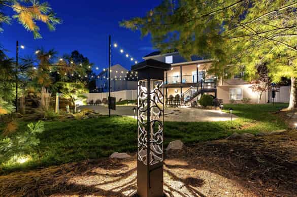 outdoor lighting over patio