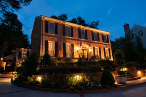 Outdoor lighting on a home