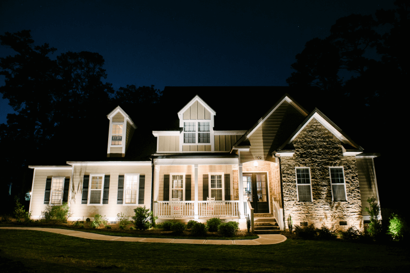 Home with professional lighting