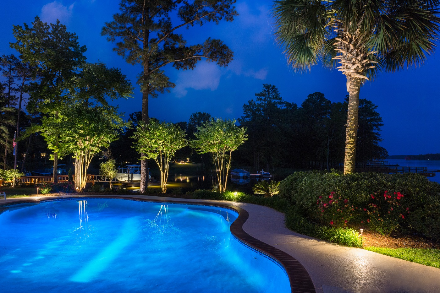 How to add outdoor pool lighting