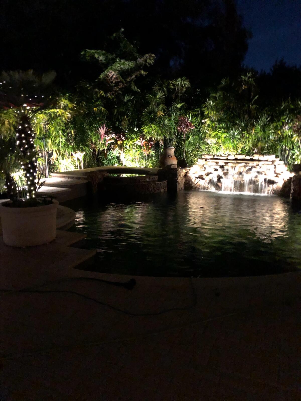 Palm Harbor Florida Water Feature Lighting 