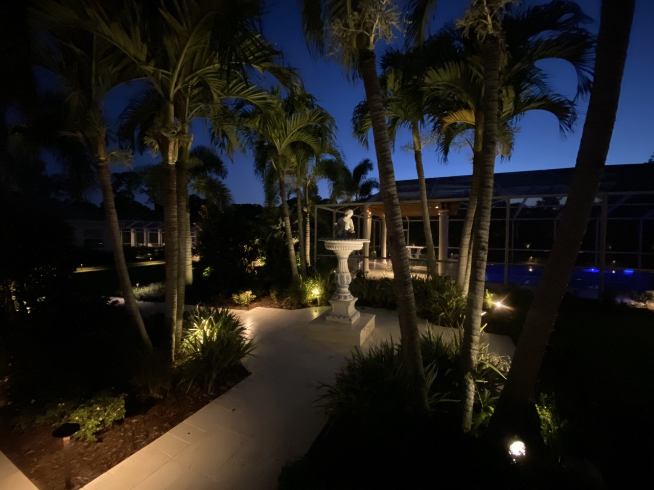 professional water feature and fountain lighting clearwater