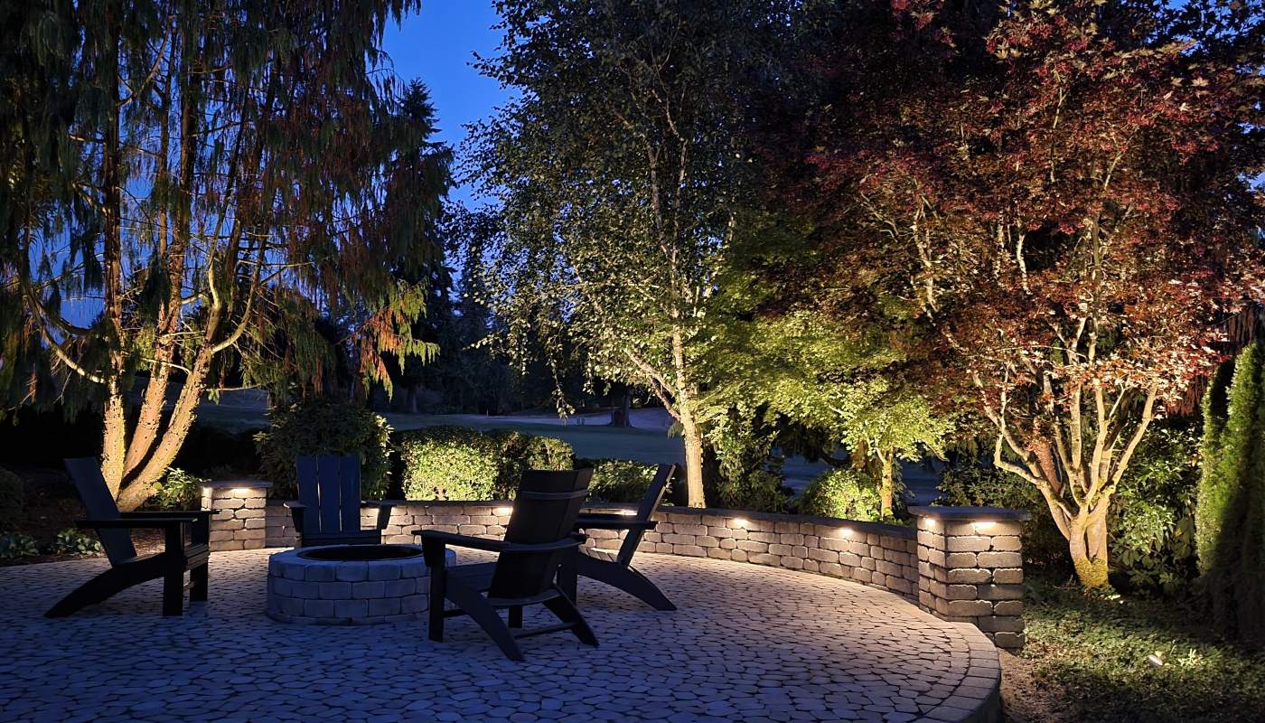 custom landscape lighting in Ohio