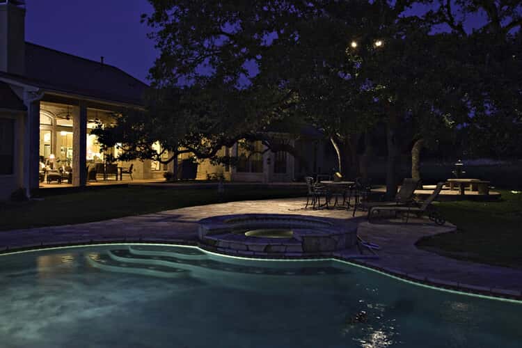 soft pool lighting for relaxation