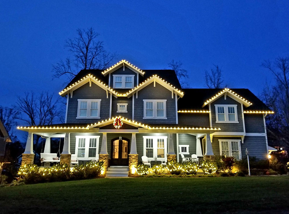 House with Christmas Lights