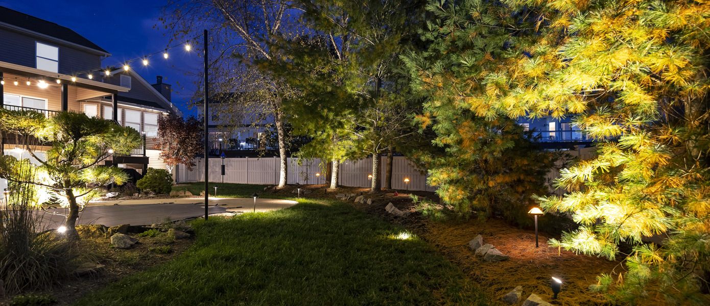 bistro lighting and landscape lighting in Arlington, TN