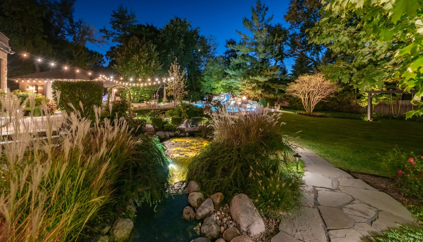 backyard landscape lighting in TN