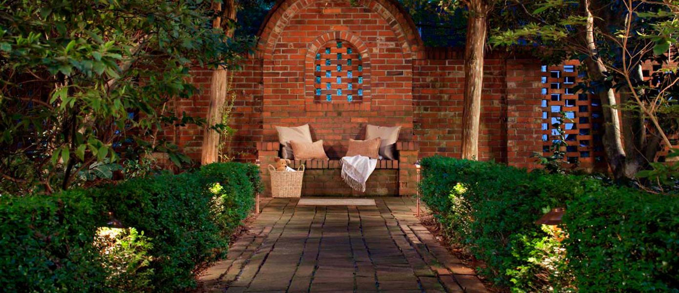 decorative seating area outside